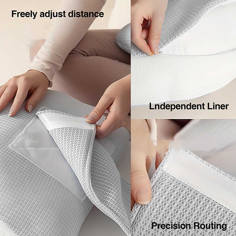 Almohada Ajustable para Embarazo | Soporte Ergonómico para Maternidad para Dormir de Lado y Boca Abajo