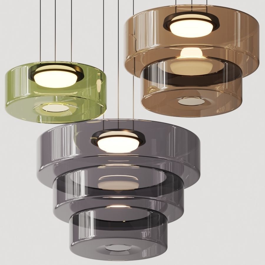 Lámpara colgante de vidrio | Luz colgante estilo Bauhaus