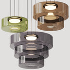 Lámpara colgante de vidrio | Luz colgante estilo Bauhaus