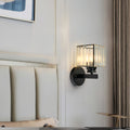 Lámpara de Pared de Cristal | Aplique Moderno de Vidrio y Hierro