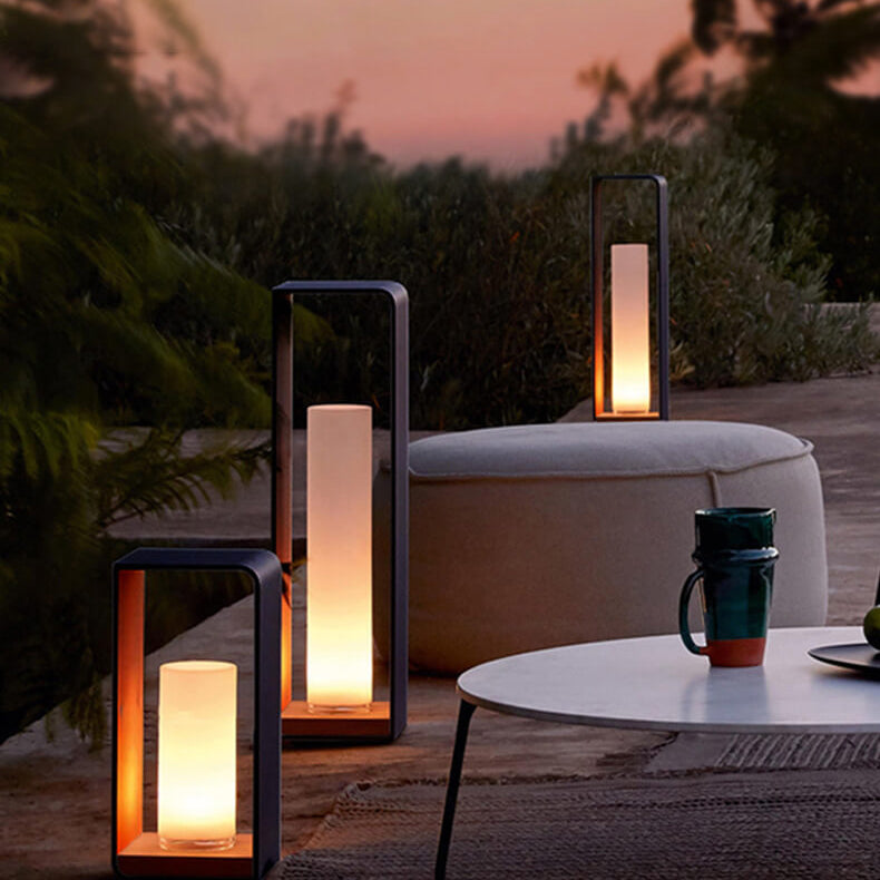 Luz LED Exterior Cuadrada Solar Impermeable