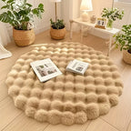 Alfombra Redonda de Burbujas Cloud Comfort | Alfombra Circular Suave y Esponjosa