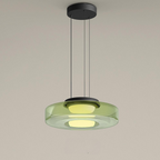 Lámpara colgante de vidrio | Luz colgante estilo Bauhaus