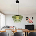 Lámpara colgante de vidrio | Luz colgante estilo Bauhaus