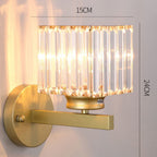 Lámpara de Pared de Cristal | Aplique Moderno de Vidrio y Hierro