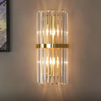 Lámpara de Pared de Cristal Acero Inoxidable