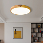 Lámpara de Techo LED Nórdica de Madera