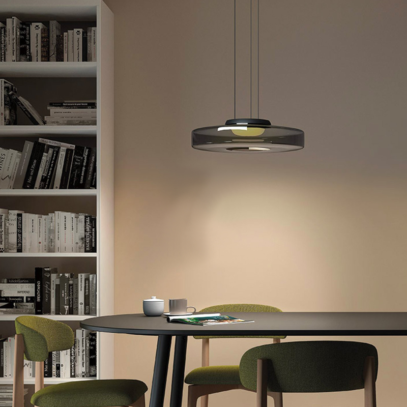 Lámpara colgante de vidrio | Luz colgante estilo Bauhaus