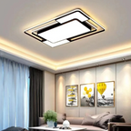 Lámpara de techo LED con control remoto | Diseño geométrico moderno