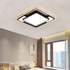 Lámpara de techo LED con control remoto | Diseño geométrico moderno