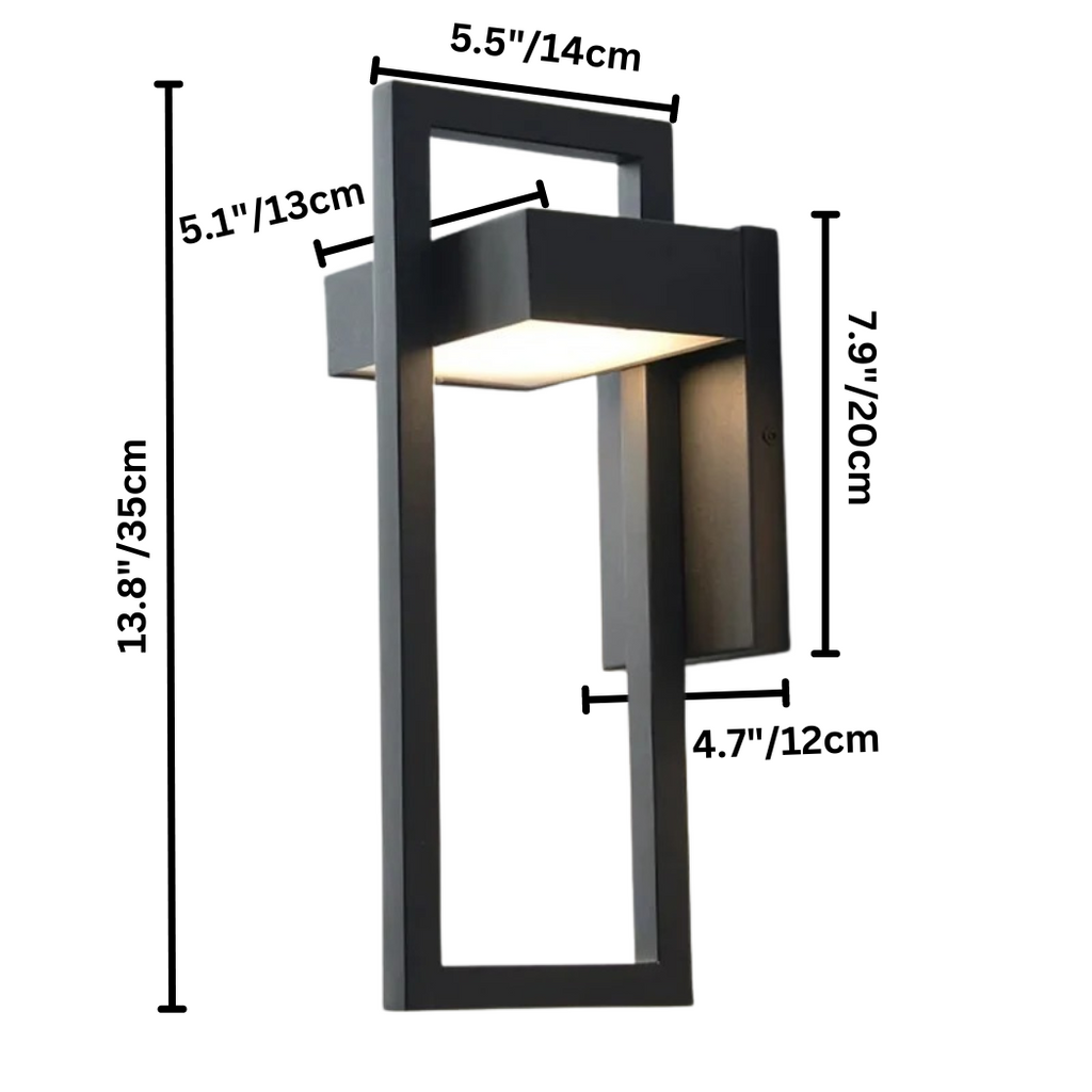 Lámpara de Pared Exterior Escandinava LED