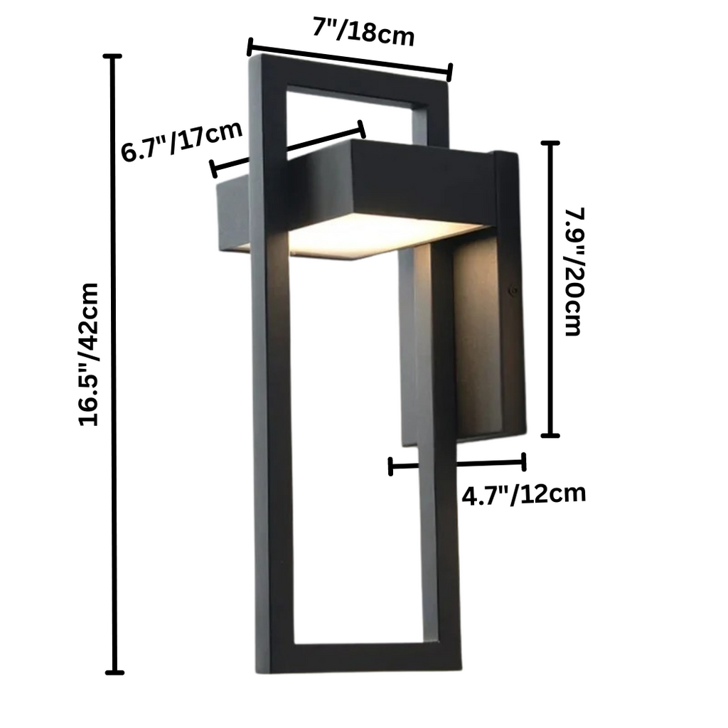 Lámpara de Pared Exterior Escandinava LED