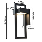 Lámpara de Pared Exterior Escandinava LED