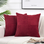 Fundas de Cojín de Pana | Fundas de Almohada de Lujo a Rayas