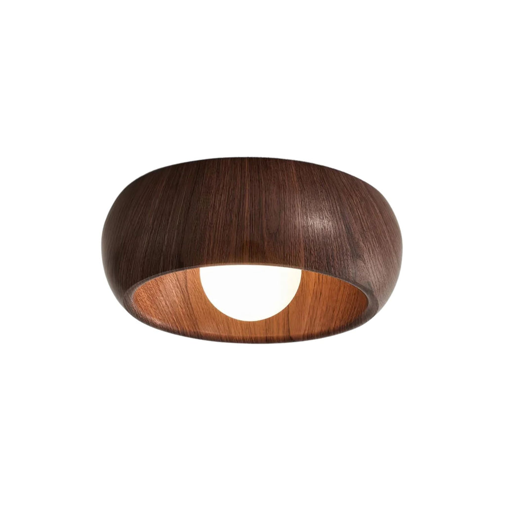 Lámpara de Techo Albanora | Luminaria LED de Madera Moderna Minimalista