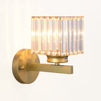 Lámpara de Pared de Cristal | Aplique Moderno de Vidrio y Hierro