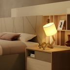 Lámpara de mesa Rilna | Luz de diseño flexible en madera