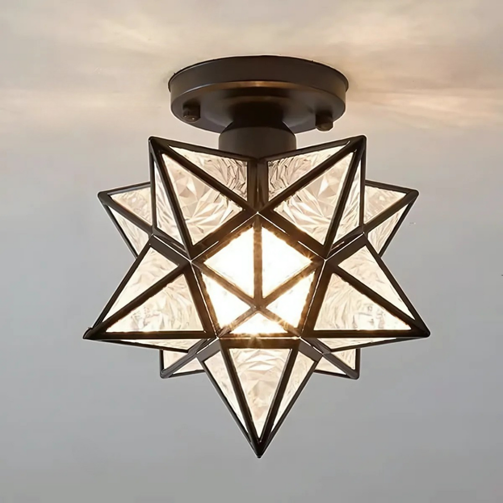 Lámpara de Techo LED Xelio | Elegante Luz Estrella Geométrica