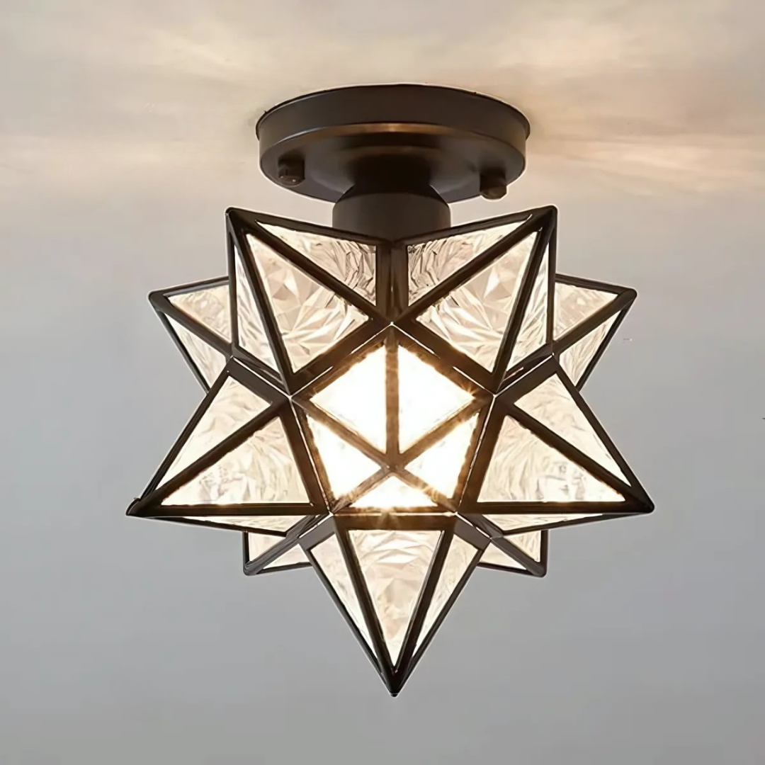 Lámpara de Techo LED Xelio | Elegante Luz Estrella Geométrica