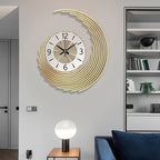 Reloj de Pared Moderno 3D de Metal | Reloj Decorativo con Movimiento de Cuarzo Silencioso