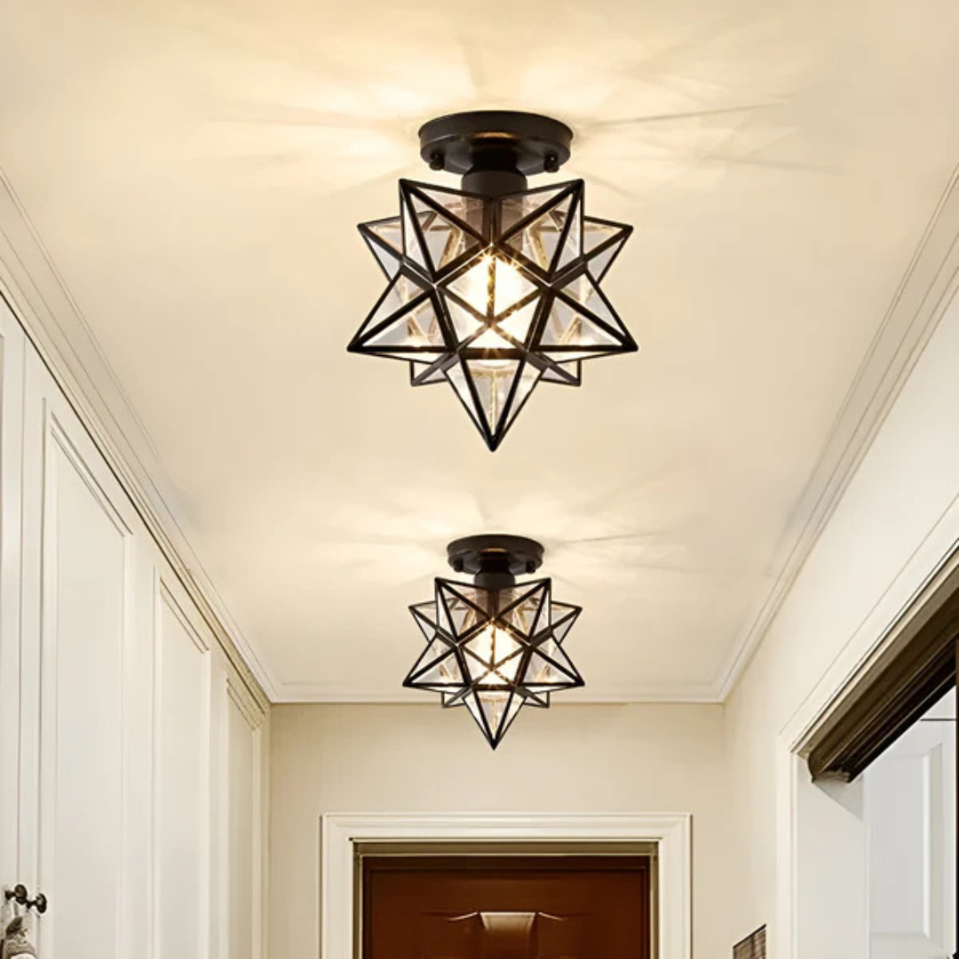 Lámpara de Techo LED Xelio | Elegante Luz Estrella Geométrica