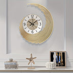 Reloj de Pared Moderno 3D de Metal | Reloj Decorativo con Movimiento de Cuarzo Silencioso