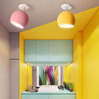 Lámpara de Techo Macaron Nórdica | Lámpara Redonda Moderna de Aluminio