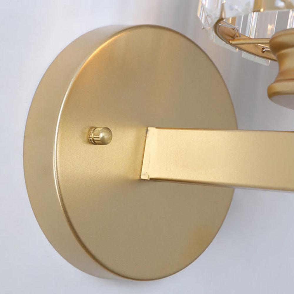 Lámpara de Pared de Cristal | Aplique Moderno de Vidrio y Hierro