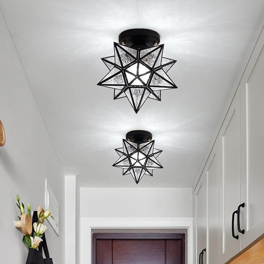 Lámpara de Techo LED Xelio | Elegante Luz Estrella Geométrica
