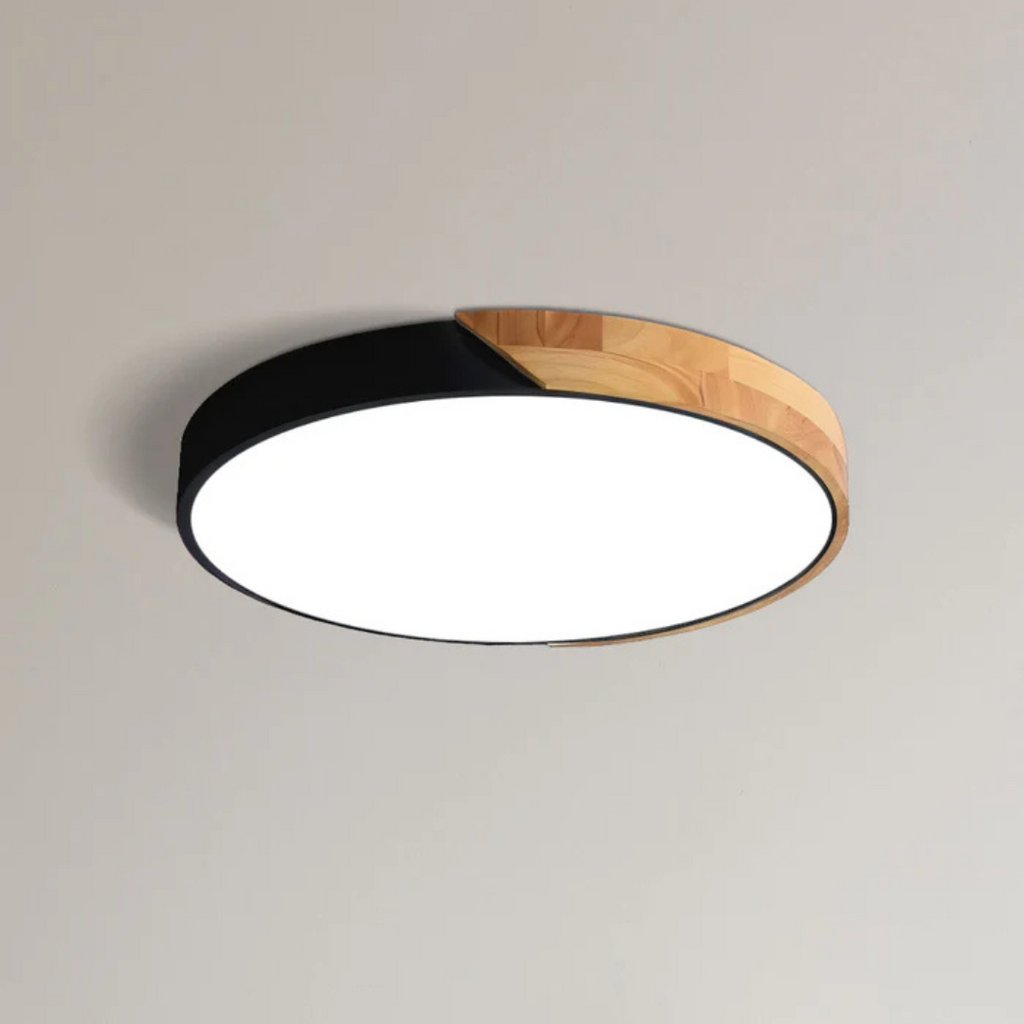 Lámpara de Techo LED Nórdica de Madera