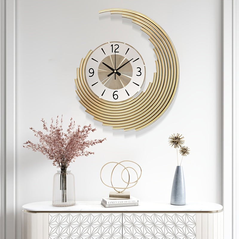 Reloj de Pared Moderno 3D de Metal | Reloj Decorativo con Movimiento de Cuarzo Silencioso