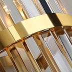 Lámpara de Pared de Cristal Acero Inoxidable
