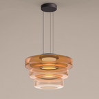 Lámpara colgante de vidrio | Luz colgante estilo Bauhaus