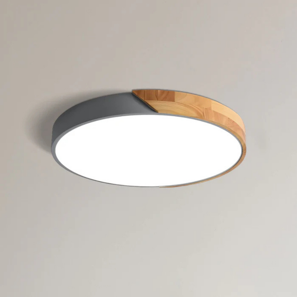 Lámpara de Techo LED Nórdica de Madera