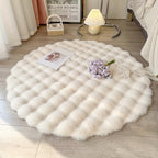 Alfombra Redonda de Burbujas Cloud Comfort | Alfombra Circular Suave y Esponjosa