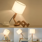 Lámpara de mesa Rilna | Luz de diseño flexible en madera