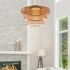 Lámpara colgante de vidrio | Luz colgante estilo Bauhaus