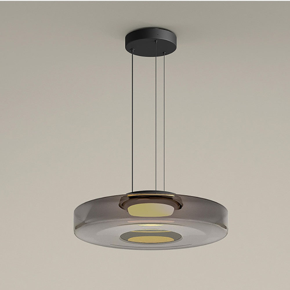Lámpara colgante de vidrio | Luz colgante estilo Bauhaus