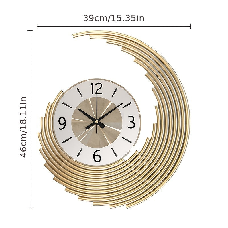Reloj de Pared Moderno 3D de Metal | Reloj Decorativo con Movimiento de Cuarzo Silencioso