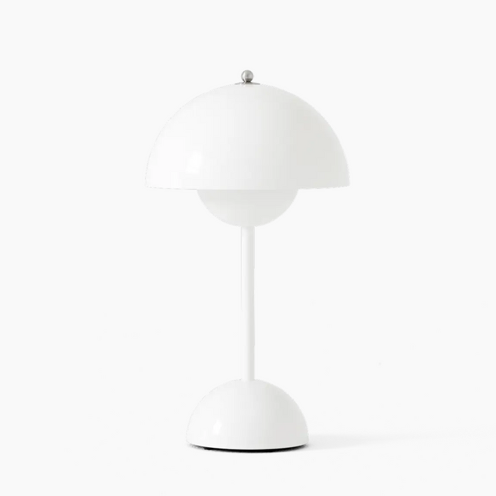 Lámpara de Mesa LED con Base de Hongo | Luz Nocturna Recargable con Control Táctil
