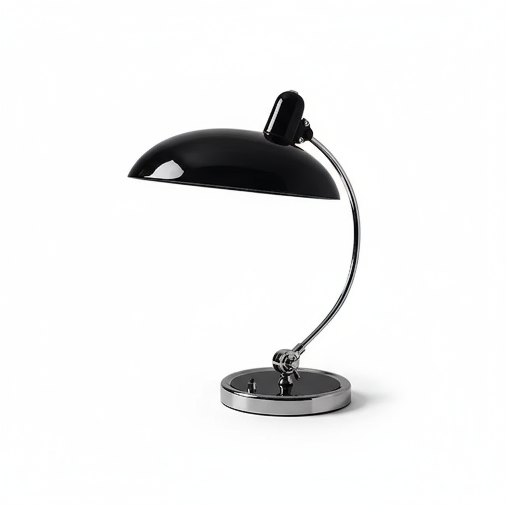 Lámpara de Mesa ScandiArc Curva Estilo Bauhaus