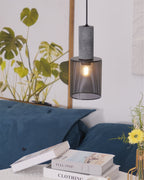 Lámpara Colgante de Concreto Urbana | Lámpara Colgante LED Industrial