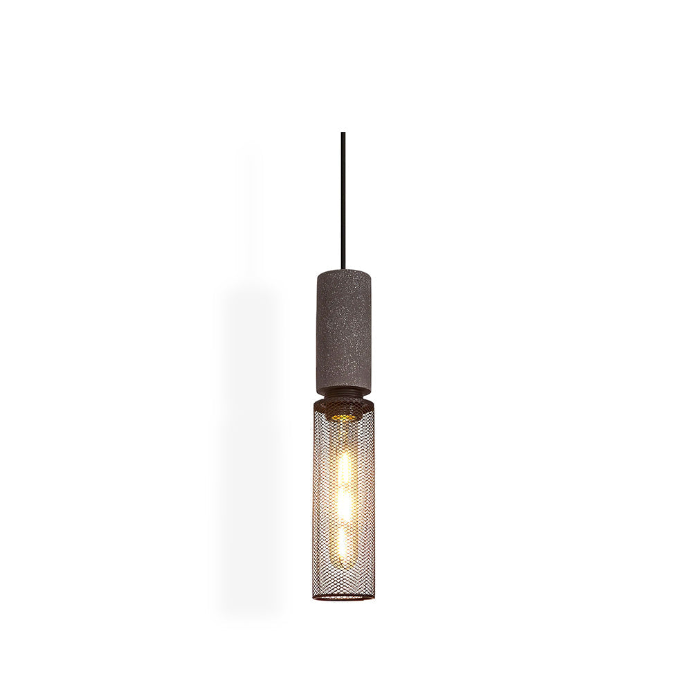 Lámpara Colgante de Concreto Urbana | Lámpara Colgante LED Industrial