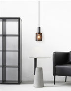 Lámpara Colgante de Concreto Urbana | Lámpara Colgante LED Industrial