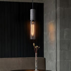 Lámpara Colgante de Concreto Urbana | Lámpara Colgante LED Industrial