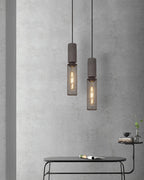 Lámpara Colgante de Concreto Urbana | Lámpara Colgante LED Industrial