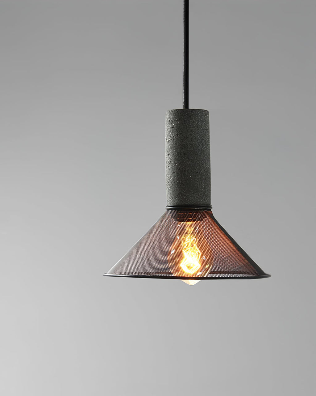 Lámpara Colgante de Concreto Urbana | Lámpara Colgante LED Industrial