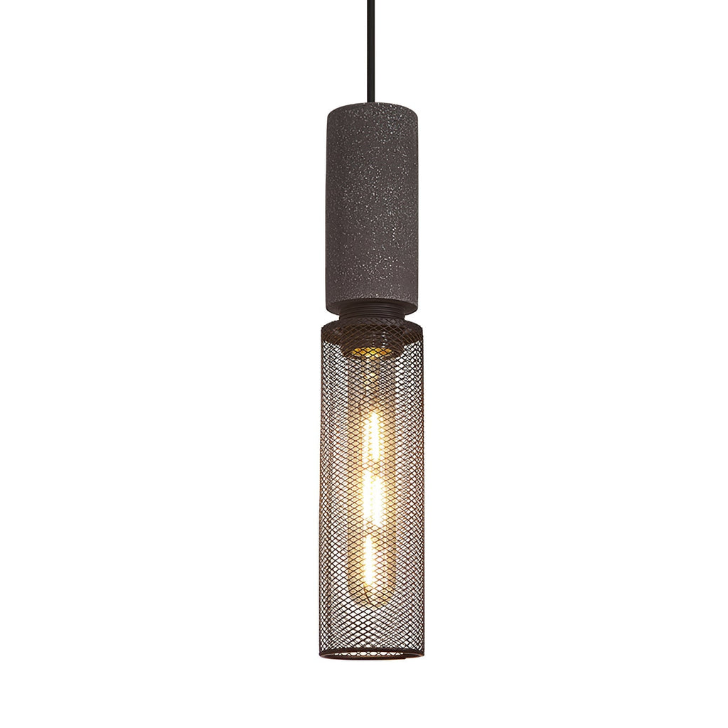 Lámpara Colgante de Concreto Urbana | Lámpara Colgante LED Industrial