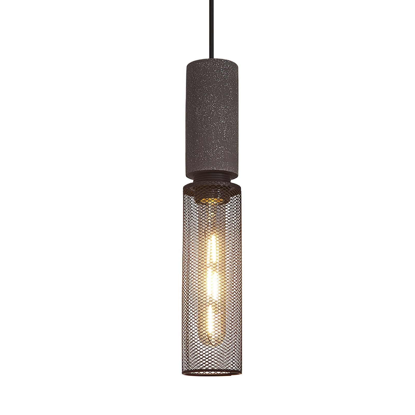 Lámpara Colgante de Concreto Urbana | Lámpara Colgante LED Industrial