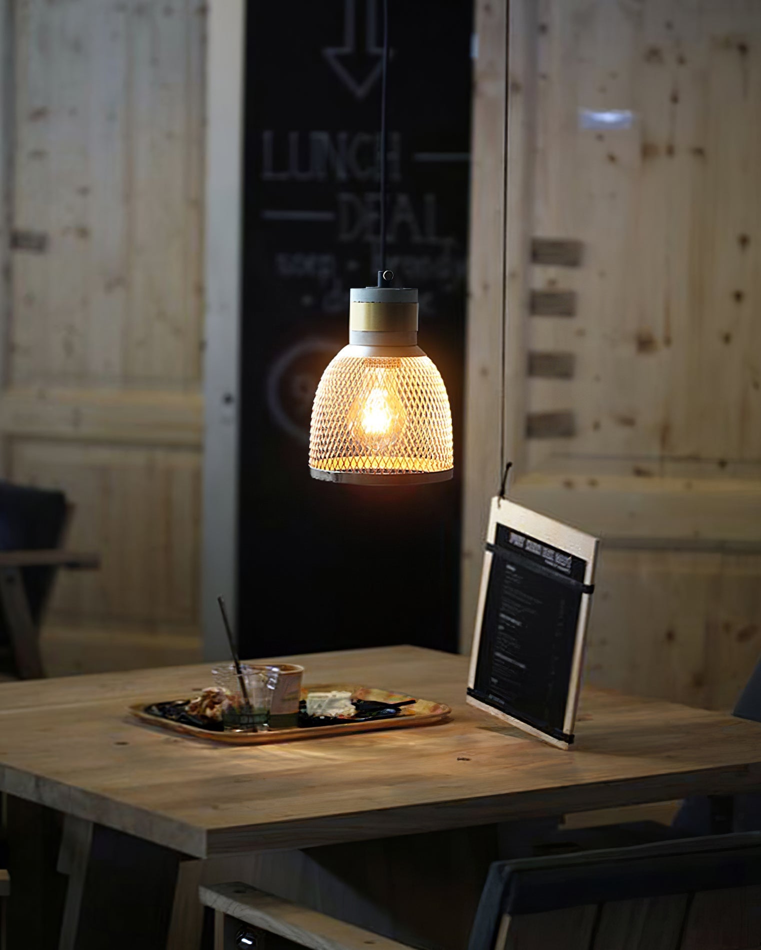 Lámpara Colgante de Concreto Urbana | Lámpara Colgante LED Industrial